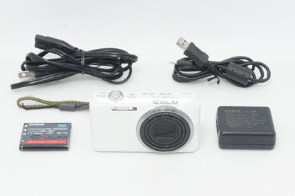 美品 CASIO カシオ EXILIM EX-ZR20 コンパクトデジタルカメラ ホワイト 260918u