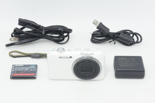 美品 CASIO カシオ EXILIM EX-ZR20 コンパクトデジタルカメラ ホワイト 260918u