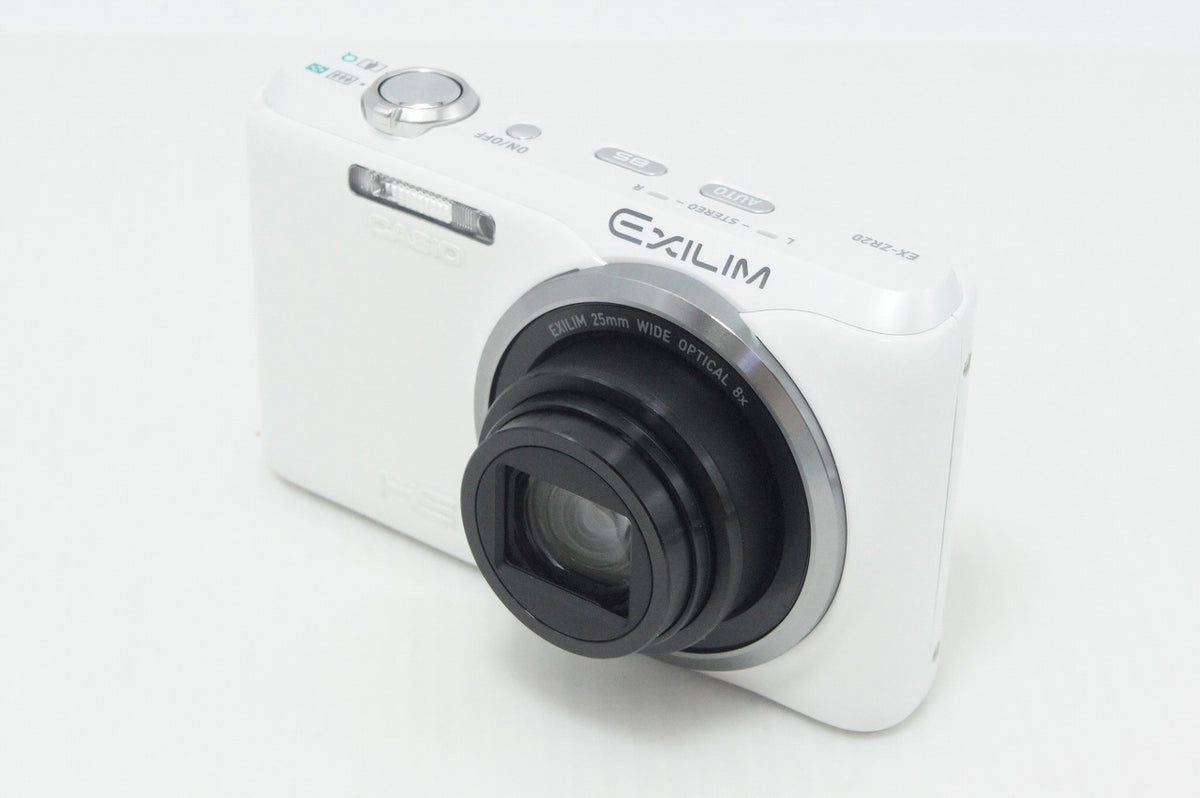 美品 CASIO カシオ EXILIM EX-ZR20 コンパクトデジタルカメラ ホワイト 260918u
