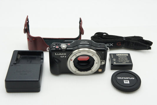 Good condition Panasonic LUMIX DMC-GF3 Body Mirrorless Single-Lens Camera Esprit Black 260818sa