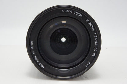 良品 SIGMA シグマ AF 18-200mm F3.5-6.3 DC OS Canon キヤノン EFマウント APS-C ズームレンズ 260402aa