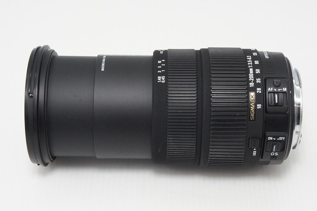 良品 SIGMA シグマ AF 18-200mm F3.5-6.3 DC OS Canon キヤノン EFマウント APS-C ズームレンズ 260402aa