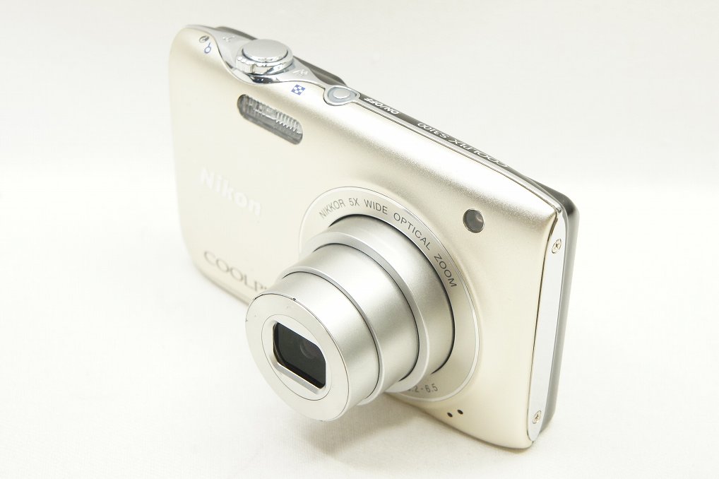 訳あり品 Nikon ニコン COOLPIX S3100 コンパクトデジタルカメラ シャンパンシルバー 元箱付 250621h