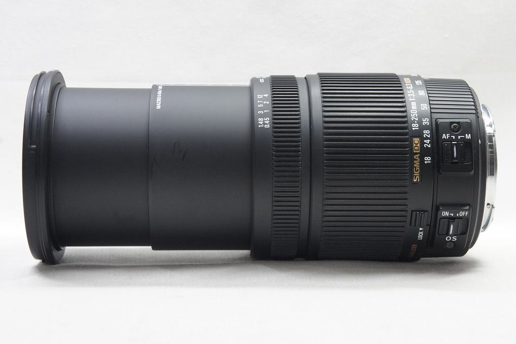 SIGMA シグマ 18-250mm F3.5-6.3 DC OS HSM Canon キヤノン EFマウント APS-C フード付 250621e