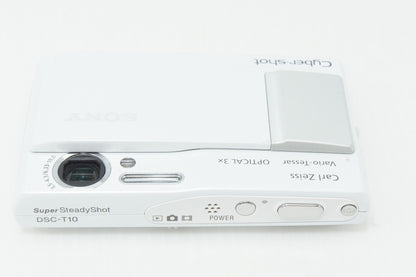 美品 SONY ソニー Cyber-shot DSC-T10 コンパクトデジタルカメラ ホワイト 260604n