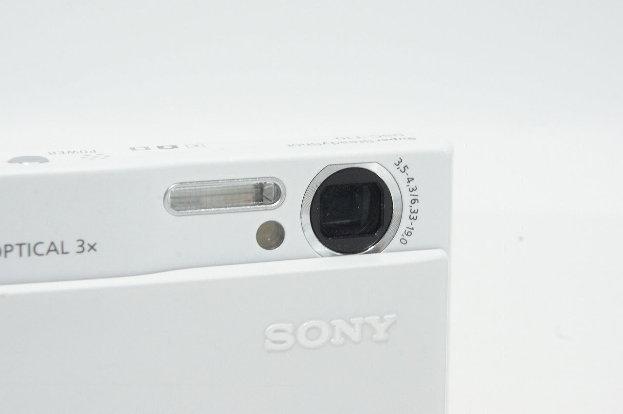 美品 SONY ソニー Cyber-shot DSC-T10 コンパクトデジタルカメラ ホワイト 260604n
