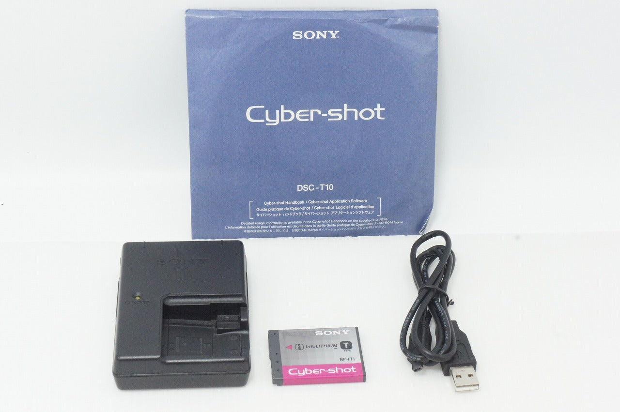 美品 SONY ソニー Cyber-shot DSC-T10 コンパクトデジタルカメラ ホワイト 260604n