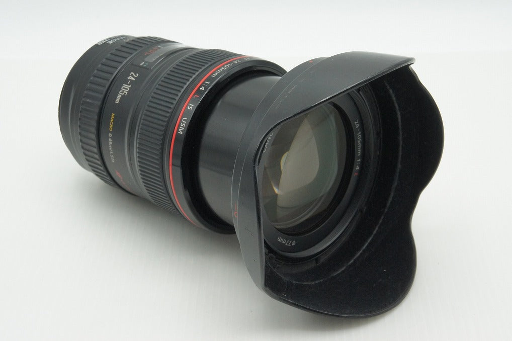 Canon キヤノン EF 24-105mm F4L IS USM フルサイズ ズームレンズ フード付 260302y