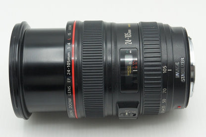 Canon キヤノン EF 24-105mm F4L IS USM フルサイズ ズームレンズ フード付 260302y