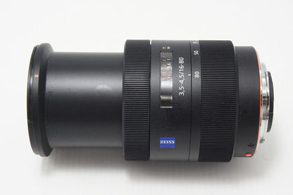 Excellent SONY Vario-Sonnar T* DT 16-80mm F3.5-4.5 ZA SAL1680Z MINOLTA α mount APS-C zoom lens with hood 260605f