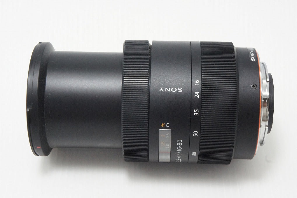 Excellent SONY Vario-Sonnar T* DT 16-80mm F3.5-4.5 ZA SAL1680Z MINOLTA α mount APS-C zoom lens with hood 260605f