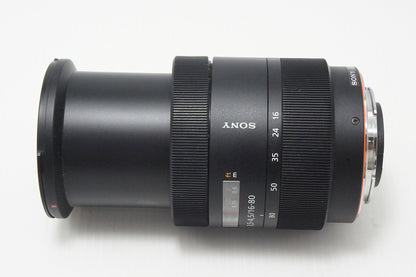 Excellent SONY Vario-Sonnar T* DT 16-80mm F3.5-4.5 ZA SAL1680Z MINOLTA α mount APS-C zoom lens with hood 260605f