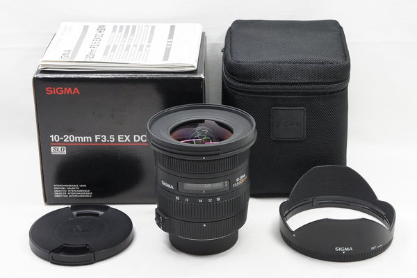 美品 SIGMA シグマ 10-20mm F3.5 EX DC HSM Nikon ニコン Fマウント APS-C 元箱付 240329d
