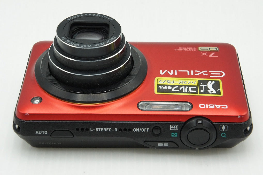 CASIO EXILIM コンパクトデジタルカメラ レッド EX-FC200S CASIO カシオ EXILIM EX-FC200S コンパクトデジタルカメラ レッド