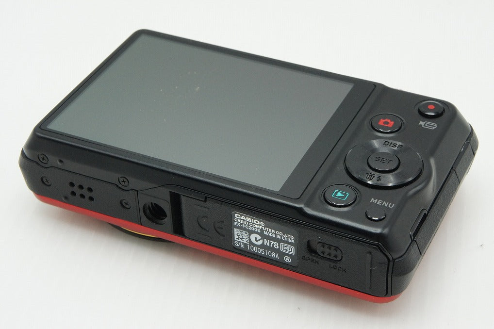 CASIO カシオ EXILIM EX-FC200S コンパクトデジタルカメラ レッド