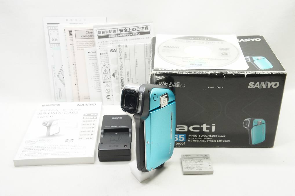 SANYO サンヨー Xacti DMX-CA65 デジタルビデオカメラ マリンブルー 元箱付 250623f