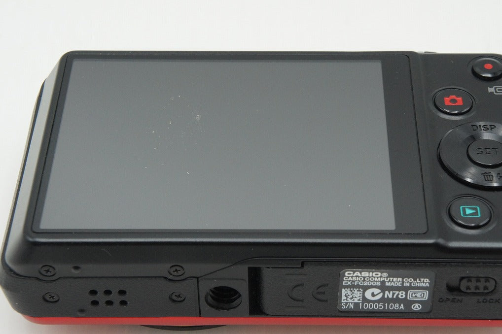 CASIO カシオ EXILIM EX-FC200S コンパクトデジタルカメラ レッド