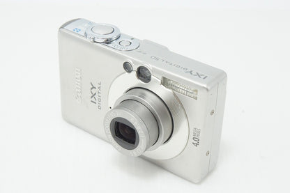 Canon キヤノン IXY DIGITAL 50 コンパクトデジタルカメラ シルバー 260608b