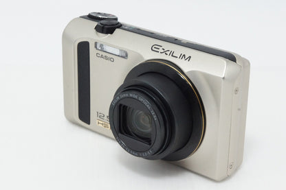 美品 CASIO カシオ HIGH SPEED EXILIM EX-ZR300 コンパクトデジタルカメラ ゴールド 元箱付 260408c