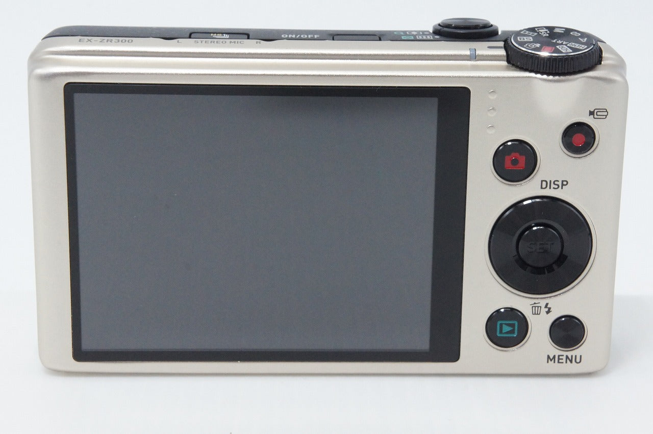 美品 CASIO カシオ HIGH SPEED EXILIM EX-ZR300 コンパクトデジタルカメラ ゴールド 元箱付 260408c