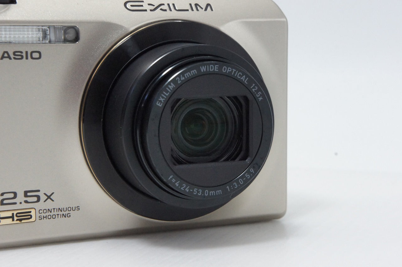 美品 CASIO カシオ HIGH SPEED EXILIM EX-ZR300 コンパクトデジタルカメラ ゴールド 元箱付 260408c