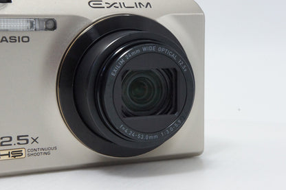 美品 CASIO カシオ HIGH SPEED EXILIM EX-ZR300 コンパクトデジタルカメラ ゴールド 元箱付 260408c
