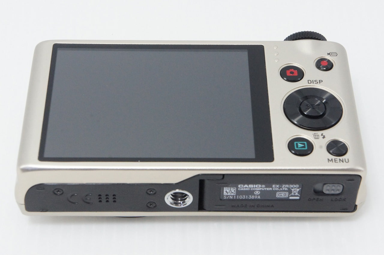 美品 CASIO カシオ HIGH SPEED EXILIM EX-ZR300 コンパクトデジタルカメラ ゴールド 元箱付 260408c