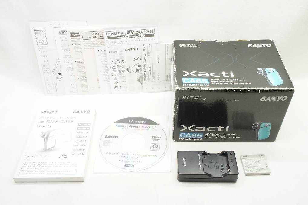 SANYO サンヨー Xacti DMX-CA65 デジタルビデオカメラ マリンブルー 元箱付 250623f