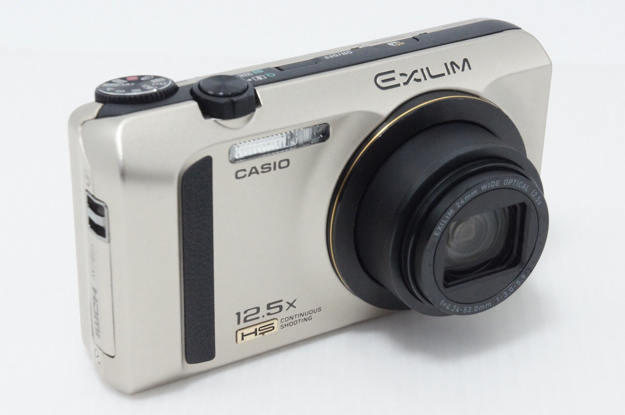 美品 CASIO カシオ HIGH SPEED EXILIM EX-ZR300 コンパクトデジタルカメラ ゴールド 元箱付 260408c