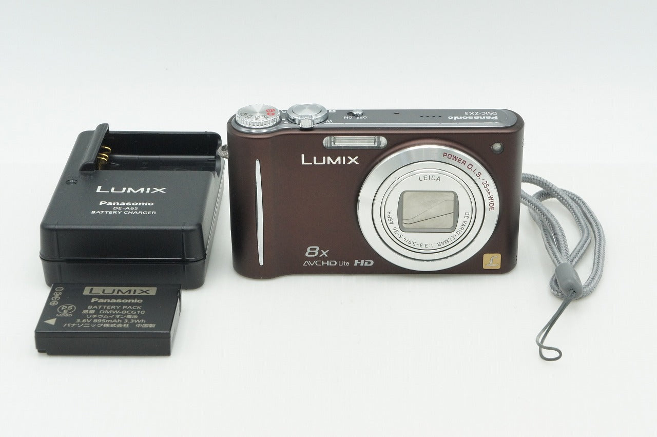 パナソニック Panasonic LUMIX DMC-ZX3 ゴールド バッテリー付き