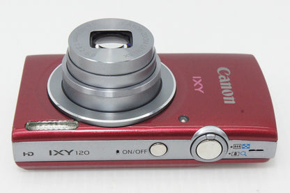 良品 Canon キヤノン IXY 120 コンパクトデジタルカメラ レッド 260408a