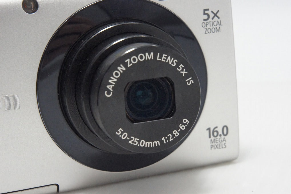 美品 Canon キヤノン PowerShot A3400 IS コンパクトデジタルカメラ シルバー 260928d