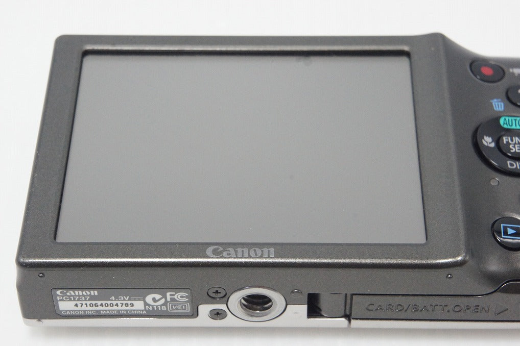 美品 Canon キヤノン PowerShot A3400 IS コンパクトデジタルカメラ シルバー 260928d