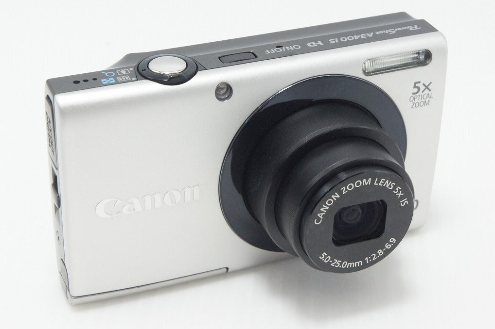 美品 Canon キヤノン PowerShot A3400 IS コンパクトデジタルカメラ シルバー 260928d