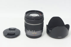 良品 Panasonic LUMIX G VARIO 14-42mm F3.5-5.6 ASPH. MEGA O.I.S. H-FS014042 AFレンズ マイクロフォーサーズ フード付 260928v
