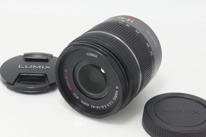 良品 Panasonic LUMIX G VARIO 14-42mm F3.5-5.6 ASPH. MEGA O.I.S. H-FS014042 AFレンズ マイクロフォーサーズ フード付 260928v