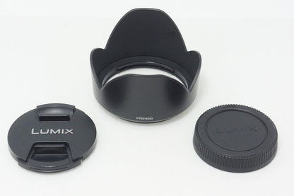 良品 Panasonic LUMIX G VARIO 14-42mm F3.5-5.6 ASPH. MEGA O.I.S. H-FS014042 AFレンズ マイクロフォーサーズ フード付 260928v