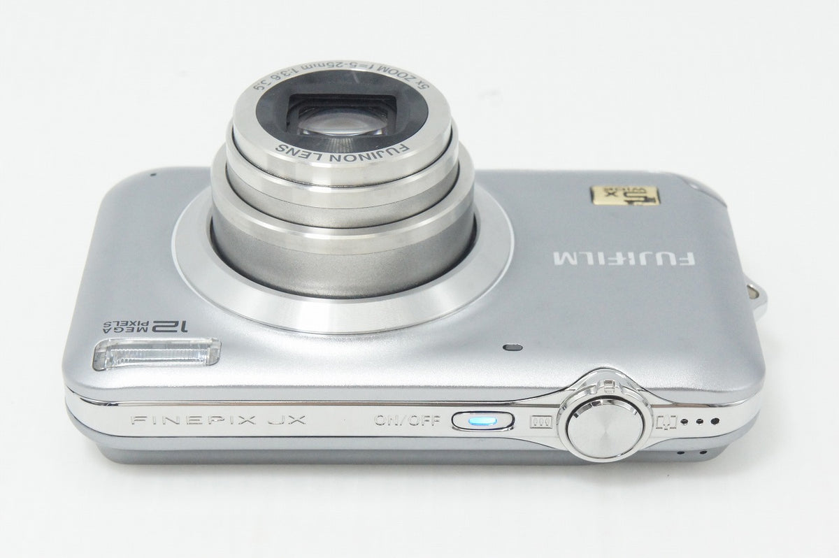 良品 FUJIFILM 富士フイルム FinePix JX200 コンパクトデジタルカメラ シルバー 260928f