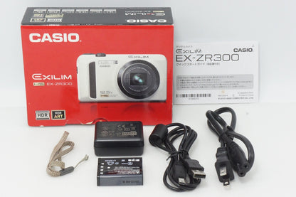 美品 CASIO カシオ HIGH SPEED EXILIM EX-ZR300 コンパクトデジタルカメラ ゴールド 元箱付 260408c
