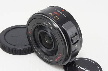 良品 Panasonic LUMIX G X VARIO PZ 14-42mm F3.5-5.6 ASPH. POWER O.I.S. H-PS14042 マイクロフォーサーズ 260608i