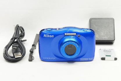 Nikon ニコン COOLPIX S33 コンパクトデジタルカメラ ブルー 250625j