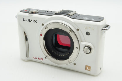 良品 Panasonic パナソニック LUMIX DMC-GF2 ボディ ミラーレス一眼カメラ シェルホワイト 251220d