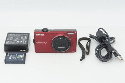 良品 Nikon ニコン COOLPIX S6000 コンパクトデジタルカメラ フラッシュレッド 260408n