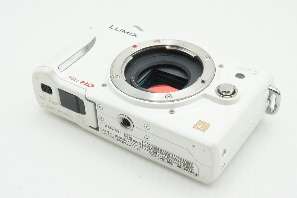 良品 Panasonic パナソニック LUMIX DMC-GF2 ボディ ミラーレス一眼カメラ シェルホワイト 251220d