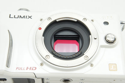 良品 Panasonic パナソニック LUMIX DMC-GF2 ボディ ミラーレス一眼カメラ シェルホワイト 251220d