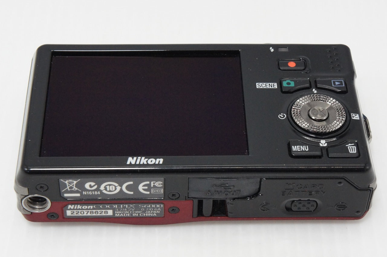 良品 Nikon ニコン COOLPIX S6000 コンパクトデジタルカメラ フラッシュレッド 260408n