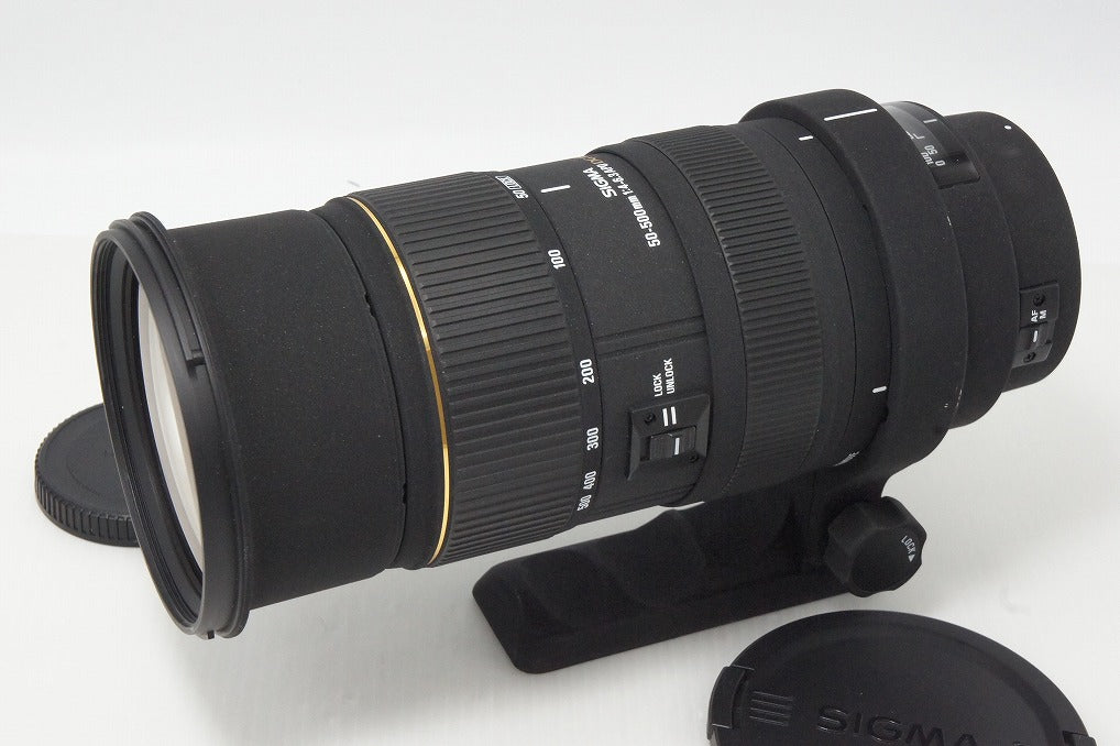 SIGMA シグマ AF APO 50-500mm F4-6.3 EX DG HSM フォーサーズ ズームレンズ フード付 260605g