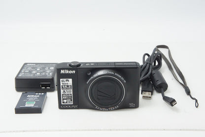 Excellent Condition Nikon COOLPIX S8000 Compact Digital Camera Black 260603h