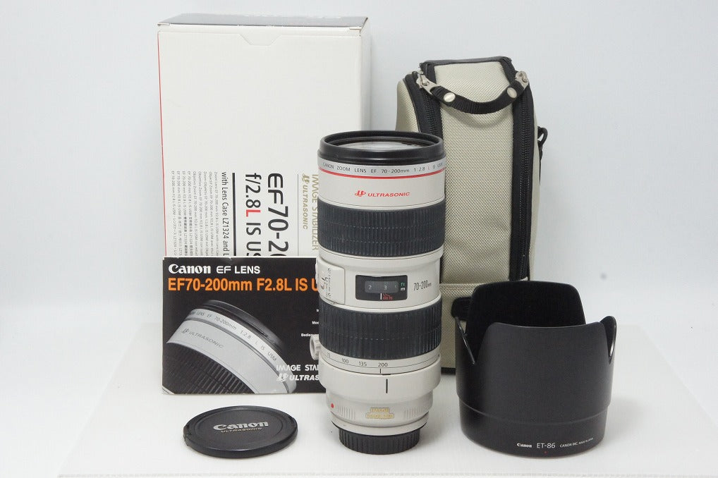 Canon EF 70-200mm F2.8L IS USM Full-Frame Zoom Lens with Hood and Original Box 260409l
