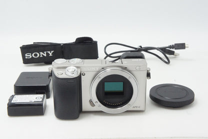 美品 SONY ソニー α6000 ボディ ILCE-6000 ミラーレス一眼カメラ シルバー 260529f
